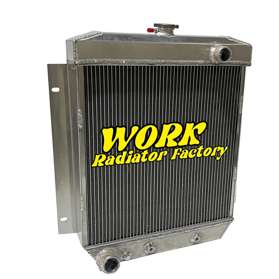 Radiador completo de aluminio para Ford Customline V8 1954 1955 1956 V8 3,9 4,2 4,4 4,8 L Foto 3 de 4