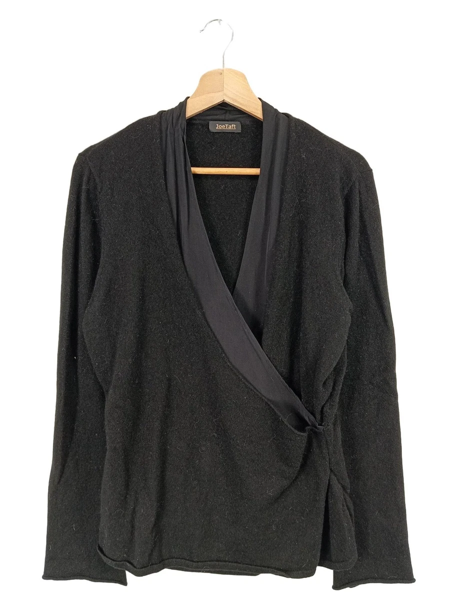 Pull Courte En Cachemire Joe Taft - 3/4 Manches Gris - Taille 36 - Occasion Très Bon état - Haut De Gamme Doux Et Léger