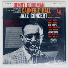 BENNY GOODMAN 1938 CARNEGIE HALL JAZZ VOL. 1 COLUMBIA CL814 US SHRINK VINYL LP