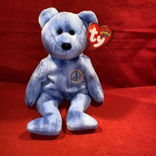 Ty Beanie Baby Peace Bear with Tags