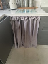 Brown Gingham Under Cupboard Curtain Kitchen Curtains