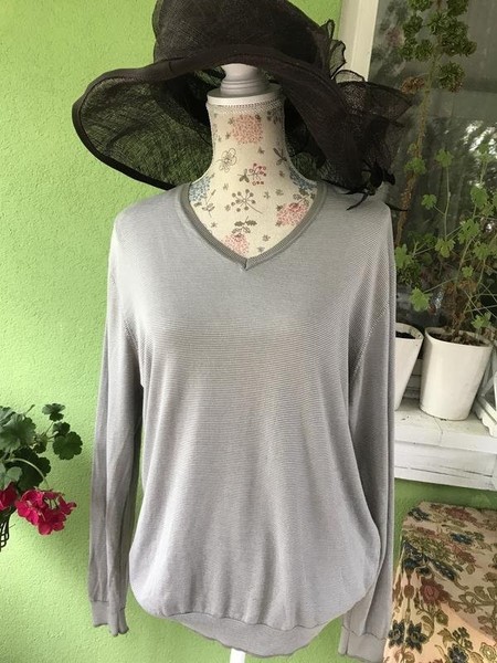 Men Massimo Dutti Sweater Grey Cotton 40 /L / 48