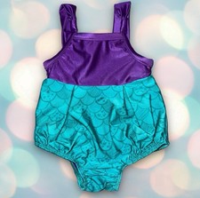 Baby Girl  s Glitter Mermaid One Piece Swimsuit Size 12 Months
