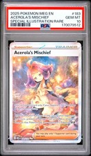 Acerola's Mischief PSA 10 English Pokemon Card Mega Evolution 183 2025 SIR on eBay