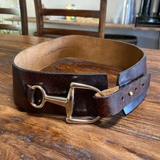 Brave Beltworks Tamma Silver Bridle Belt Size Medium Snaffle Bit MSRP $165