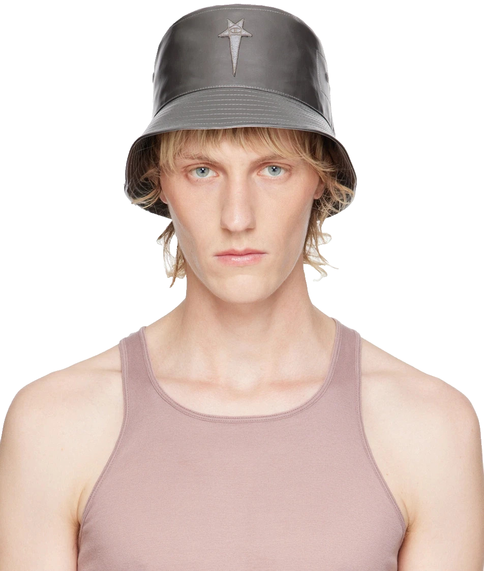 RICK OWENS x CHAMPION Silver Metallic Edition Gilligan Bucket Hat