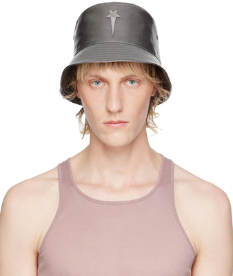 RICK OWENS x CHAMPION Silver Metallic Edition Gilligan Bucket Hat