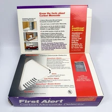 First Alert Carbon Monoxide Detector Model FACO NOS Sealed Vintage Box Wear