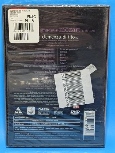 Franz Welser-Mst - La Clemenza di Tito (DVD, 2007) NEU - Bild 2 von 2