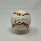 Hank Aaron Autographed Milwaukee / Atlanta Braves ONL Baseball JSA LOA