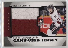 2012-13 ITG Heroes and Prospects Game-Used Black Jersey /120 Jason Dickinson e0k