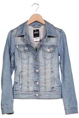 Esprit Jacke Damen Anorak Jacket Kurzmantel Gr. S Baumwolle Hellblau #ryh309n