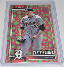 2026 Topps Series 1 MLB Tarik Skubal Easter Green & Pink Polka Dots Card #300