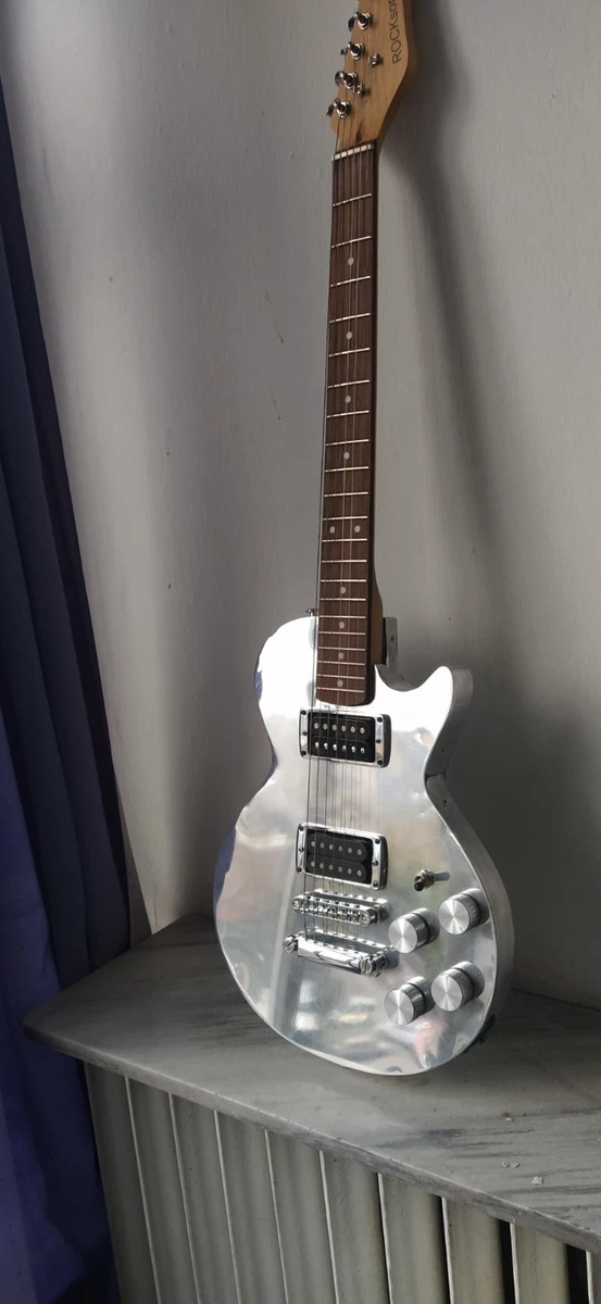 Aluminum Les Paul f-hole guitar body
