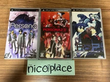 Persona 1 & 2 sin & 3 Set game PSP Playstation Portable Atlus Japan 