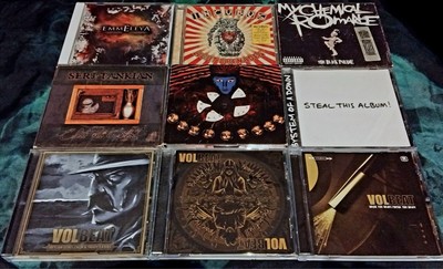 NU METAL/ALTERNATIVE/ROCK, 10 vintage CD Sammlung, S.O.A.D.,VOLBEAT,INCUBUS,...