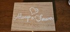 Mr & Mrs Wooden Wedding Ring Box - Always & Forever Ring Bearer Storage #639 — photo 8
