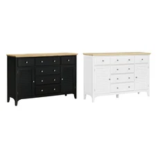 HOMCOM Sideboard Modern Buffet Cabinet with Adjustable Shelves