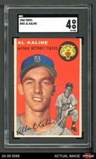 1954 Topps #201 Al Kaline Tigers RC HOF SGC 4 - VG/EX