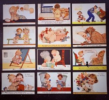 12 x Mabel Lucie Attwell Postcards 1920s 1930s