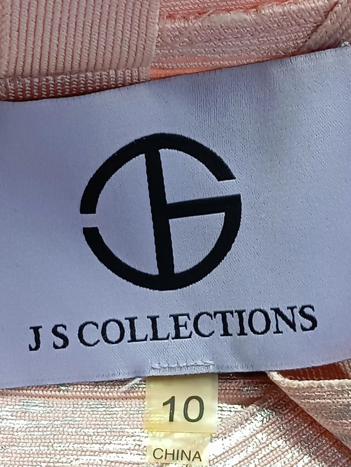 JS COLLECTIONS Vestido tipo overol Mujeres Vestido Talla EU 38 rosa-color plata - Imagen 4 de 4