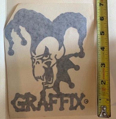 GRAFFIX Evil Jester decal 6.5'' Black