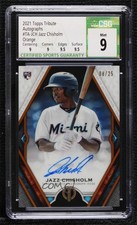 2021 Topps Tribute Orange 8/25 Jazz Chisholm #TA-JCH CSG 9 Mint Auto 0rm0