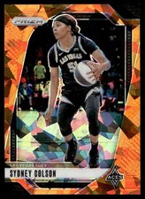 2024 Panini Prizm WNBA #73 Sydney Colson Ice Orange Prizms