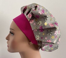 Surgical Scrub Cap, Nurses Hat, Floral