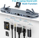 7-in-1 Type C Dock Hub USB C Laptop Docking Station Adapter For MacBook DELL HP