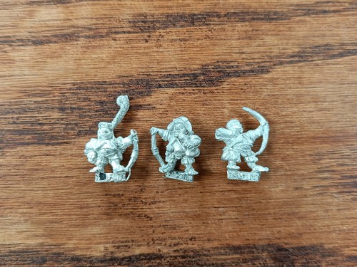 5 Halflings Mercenaires Warhammer Battle 1992 – Figurines Métal Games Workshop OOP