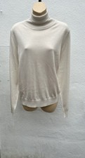 Ivory M & S Fine Merino Wool Roll Neck 20 Sweater BNWT