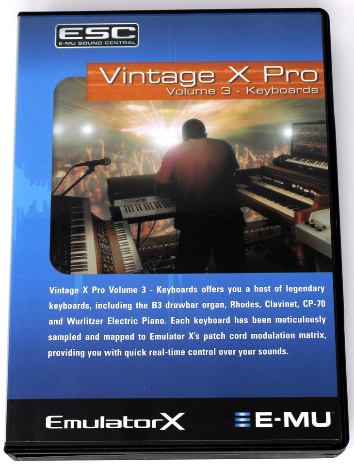 E-MU Systems Vintage X Pro Sound Library Proteus X/Emulator X Format ...