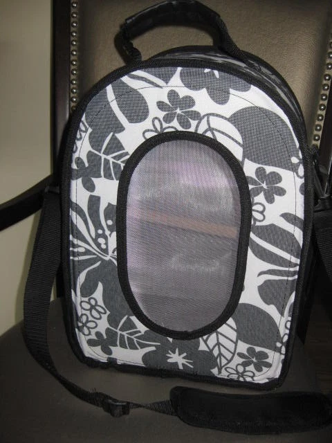 Medium Size Bird Carrier Travel Cage White & Gray Shoulder Strap Wood Perch
Opens in a new window or