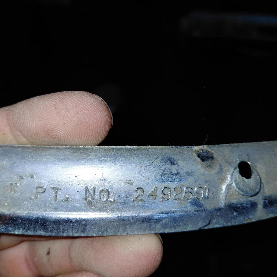 1965 CHRYSLER NEW YORKER INSTRUMENT CLUSTER TRIM OEM 2492691  - Image 4 of 4