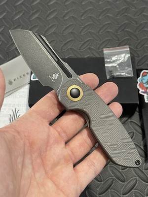 Kizer Knives - October - Titanium Scales w/ a CPM 20CV Blade. Read Description.