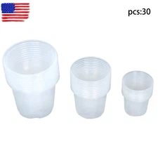 Seed Starting Pot 30 Pcs 6.7/5/4 Inch Plant Nursery Pots Bulk Plastic for Plants
