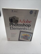 Adobe Photoshop Elements 4.0 New Sealed Vintage Software Collectible Mac