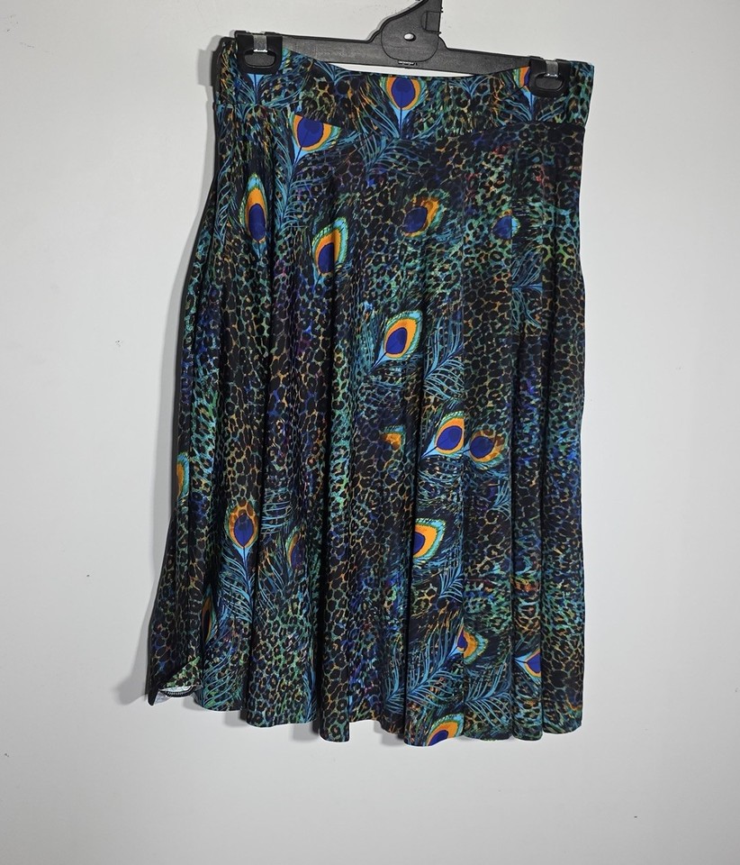 Exotica Athletica Knee Length Skater Skirt Stretch Size X Large + Free Postage