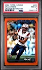 2024 TOPPS CHROME ORANGE REFRACTOR #203 DRAKE MAYE ROOKIE RC 19/25 PSA 8