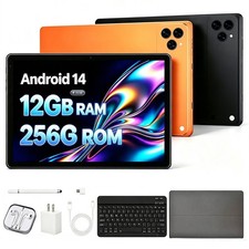 Android Tablet 10 inch Tablet 12 256GB 1920x1200 IPS Touchscreen 8800mAh US