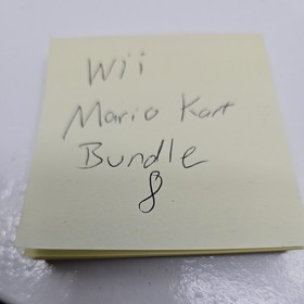 Nintendo Wii Black Console RVL-101 Bundle With Mario Kart Tested Works Free 📦 