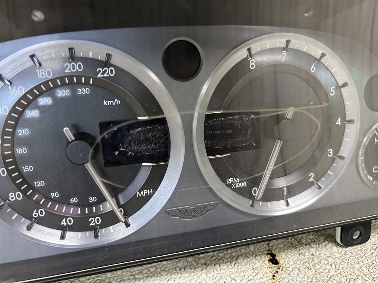 2006 ASTON MARTIN DB9 Digital Speedometer OEM Part Number 6G3310849CA