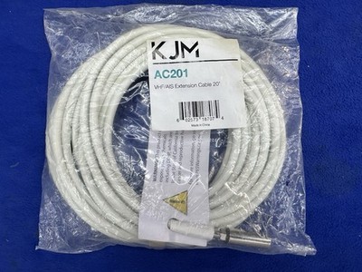 KJM AC201 RG8X 20' Coaxial Extension Cable W/ FME Connectors For VHF/AIS Antenna