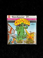 Rare Godzilla's Rampage View Master - Sleeve, Booklet, Order Form  Three Reels