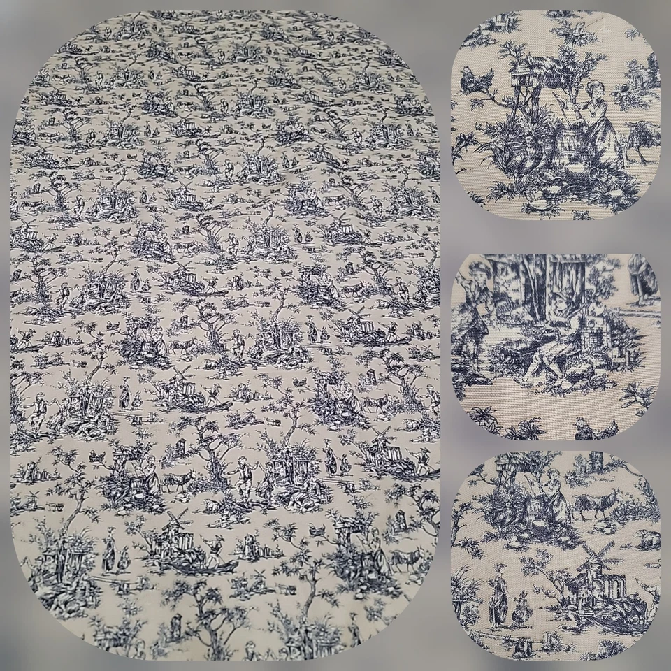 9码Mill Creek织物法国薄纱织物米色黑色Zepel 56英寸宽 — 第 3/4 张图片