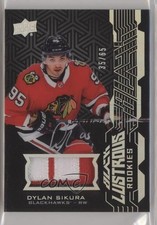 2018-19 SPx UD Black Lustrous Rookies 35/65 Tier 1 Dylan Sikura Patch Auto 8tn