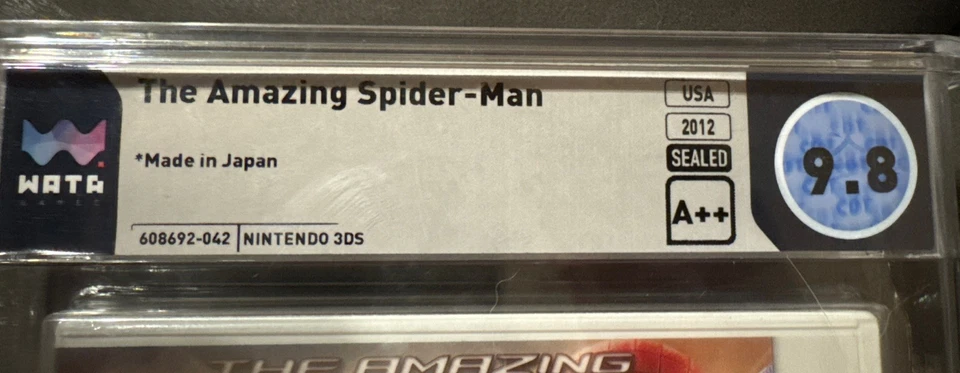 The Amazing Spider-Man Nintendo 3DS WATA 9.8 A++ Sealed 2012 USA - Image 3 of 4