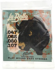 La Bella OSF4 Olinto Signature Flatwound Bass Guitar Strings - .047-.107