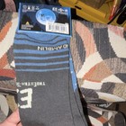 E.T. Men’s Crew Socks Striped Blue/Gray Polyester Fits Shoe Size 6-12 — photo 5